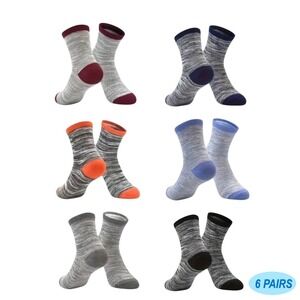 Sports Casual‎ Crew Socks 7-10 YO Boys Retro Striped Soft Anti-slip Youth NEW